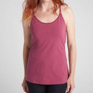 Gap Body Maternity Nursing Tank Clip Down Cami Crushed Berry Purple Sz S